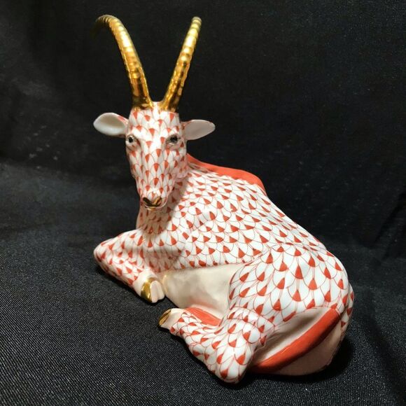 Scully & Scully Herend Porcelain Rust Antelope Handmade Hand Painted Hungary - Picture 2 of 8